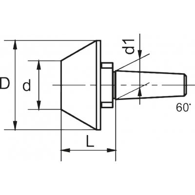Kužel pro soustružnické hroty 12mm CONZELLA - obrázek