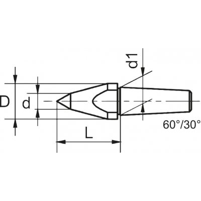 Kopírovací důlčík pro soustružnické hroty 12mm CONZELLA - obrázek