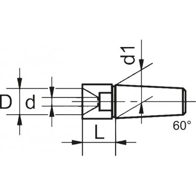 Dutý důlčík E923/7 pro soustružnické hroty 12mm CONZELLA - obrázek
