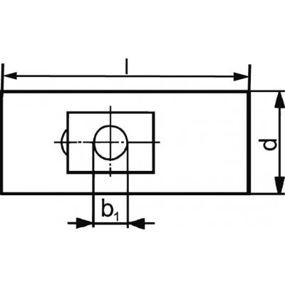 Upínací příložka kompletní + šroub 17x12mm AMF - obrázek