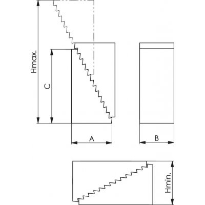 Upínací podložka rozměr 3 131x68,0x135mm AMF - obrázek