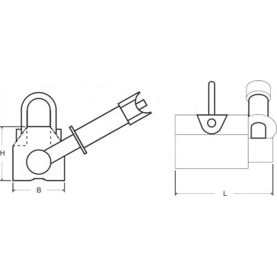 Magnet pro zvedání břemen PML-1 FLAIG - obrázek