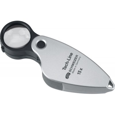 Lupa s pouzdrem Tech-Line 15-násobná D 22,8 mm SCHWEIZER