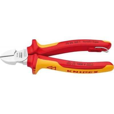 Boční štípací kleště VDE TT s vícesložkovými rukojeťmi 160 mm, KNIPEX