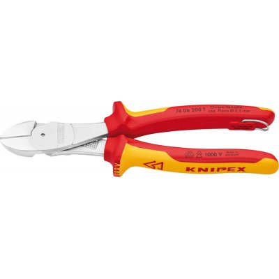 Silové boční štípací kleště VDE TT s vícesložkovými rukojeťmi 200 mm KNIPEX