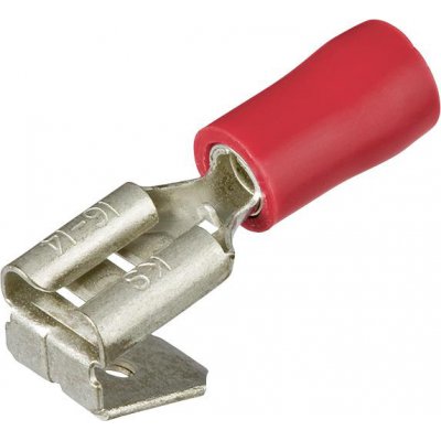 Plochá zástrčná pouzdra červená s odbočkou 0,5 - 1,0 mm2, balení 100 ks KNIPEX