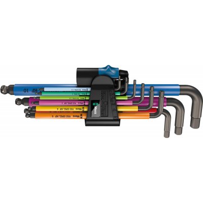 Sada inbusových klíčů Multicolor, s přidržovací funkcí, 9 ks Wera