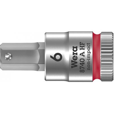Šroubováková hlavice 1/4", vnitřní šestihran s přidržovací funkcí, 6x28 mm Wera