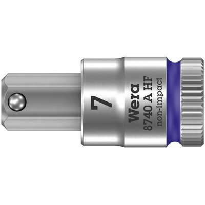 Šroubováková hlavice 1/4", vnitřní šestihran s přidržovací funkcí, 7x28 mm Wera