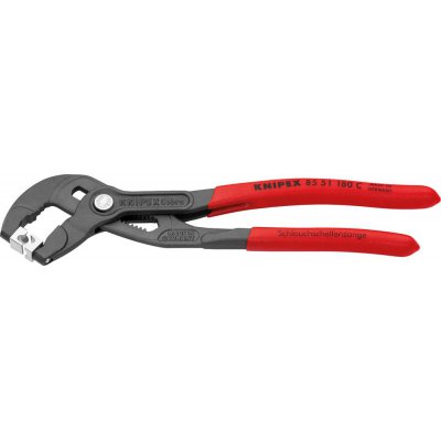 Kleště na hadicovou sponu, Hadicové spony typ CLIC plastové návleky 180mm KNIPEX