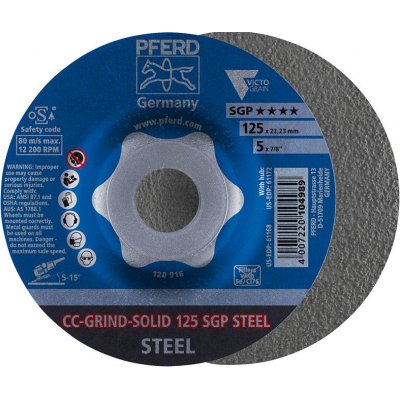 Brusný kotouč CC-GRIND Solid SGP STEEL 125mm PFERD