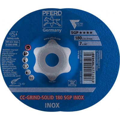 Brusný kotouč CC-GRIND Solid SGP INOX 180mm PFERD