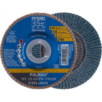 Lamelový brusný kotouč Z 60PSF rovný 125 mm K60 Pferd