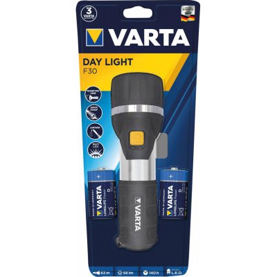 LED kapesní svítilna Day Light 17611, 2 baterie D blistr balení VARTA