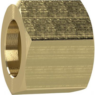 Převlečná matice, mosaz, 6-hranná G3/8" levotočivá pro objímku hadice s vnitřním průměrem 4/6/9mm RI