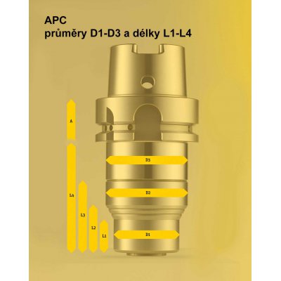 Upínač APC 14, A-92 2-14mm DIN 69893-HSK-A50 Albrecht