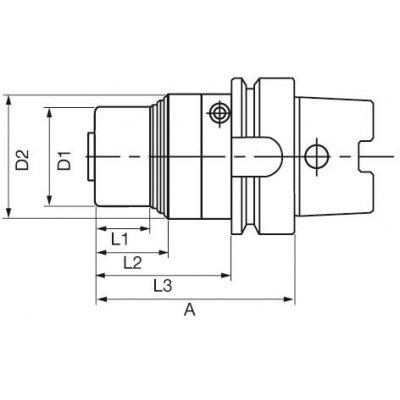 Upínač APC 20, A-92, DIN 69893 2-20mm HSK-63A Albrecht