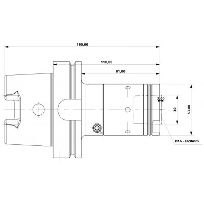 Upínač Ultra 20, A110 HSK100 Albrecht