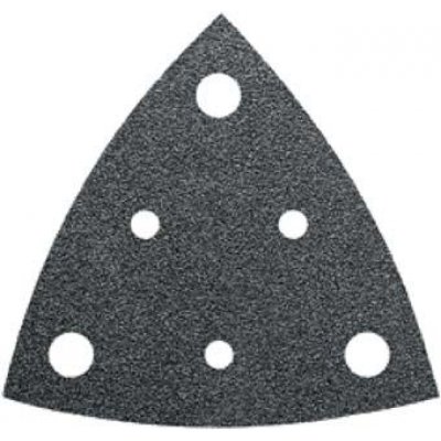 Trojuhelníkový brusný výsek na suchý zip děrovaný, 80 mm K80 Fein, balení 5 ks
