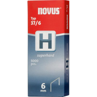 Spona z jemného drátu H typ 37/6 mm zn Novus, balení 5000 ks