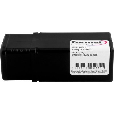 Doplňovací sada spirálových vrtáků DIN338 HSSE brus. typ N typ TI 1-10 mm FORMAT