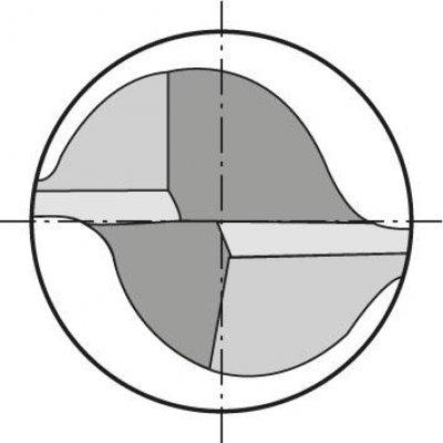 Toroidní fréza tvrdokov 4/0,3 mm Z2 krátká HA TA-C FORMAT GT - obrázek