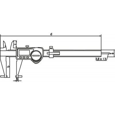 Sada posuv.meritek dig. 16EWRi-V 200mm Universal Mahr - obrázek