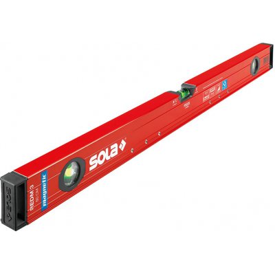 Magnetická vodováha LM REDM 3 80 cm práškový povlak Sola - obrázek