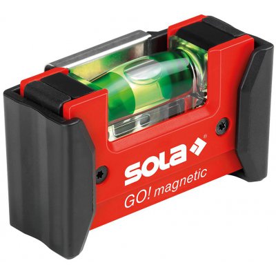 Magnetická mini vodováha Go Magnet klip 7,5cm Sola - obrázek
