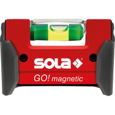 Magnetická mini vodováha Go Magnet klip 7,5cm Sola
