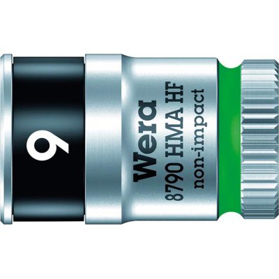 Nástrčný klíč 6-hranný 1/4" 9 mm s přidržovací funkcí Wera