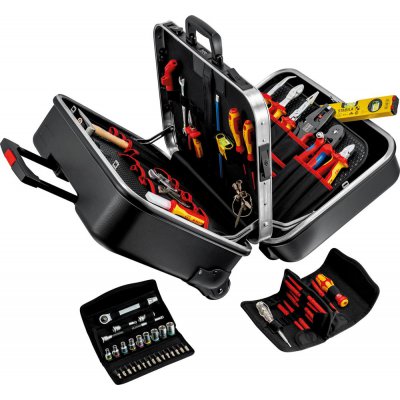 Kufr s nářadím BIG TwinMove pro elektrikáře 63 ks Knipex