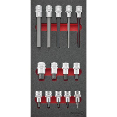 Modul s nářadím 1/3 nástrčné klíče 1/2" vnitřní 6-hran Format