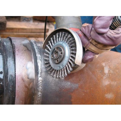 Kartáč na potrubí z ocelového drátu 125x6 mm splétaný 0,5 mm Lessmann - obrázek