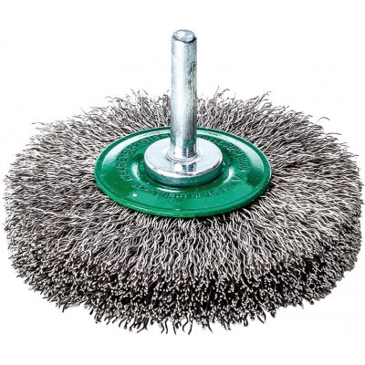 Nástrojový kruhový kartáč se stopkou, ušlechtilá ocel, vlnitý 60x0,3 mm Lessmann