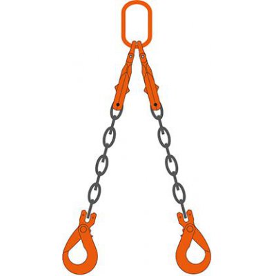 Retezový záves, 2 prameny 9380KG-13MM-RD