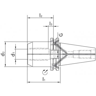 Sklíčidlo HPH DIN69871ADB SK50 32 mm WTE - obrázek