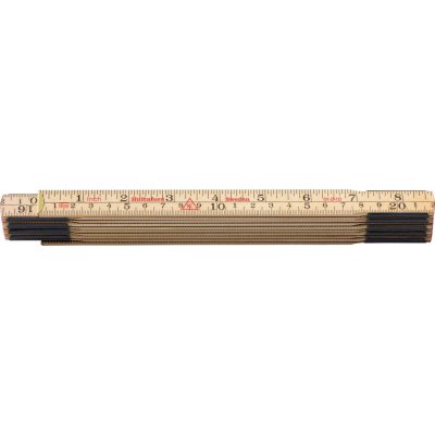 Skládací metr Birke 2mx17mm prírodní delení palce/mm Hultafors