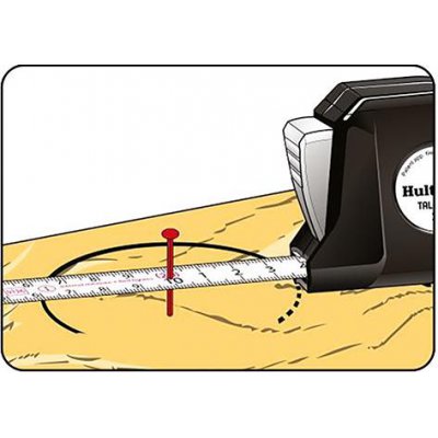 Kapesní svinovací metr Talmeter 6mx25 mm bílý Hultafors - obrázek