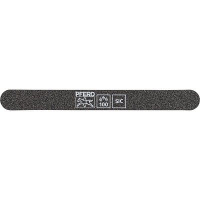 Brousek, karbid křemíku SF-R 147-15-5 flexibilní, 147x15x5 mm, SiC K 100, oblé konce, Pferd