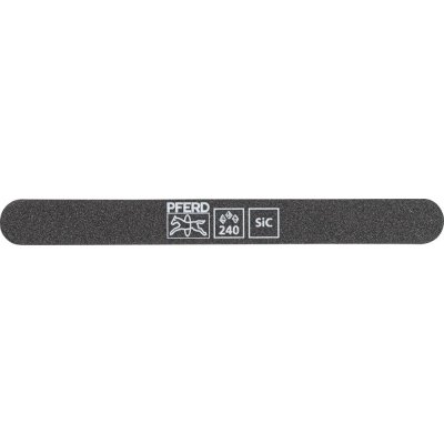 Brousek, karbid křemíku SF-R 147-15-5 flexibilní, 147x15x5 mm, SiC K 240, oblé konce, Pferd