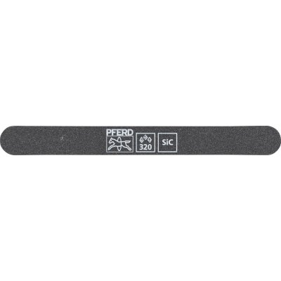 Brousek, karbid křemíku SF-R 147-15-5 flexibilní, 147x15x5 mm, SiC K 320, oblé konce, Pferd