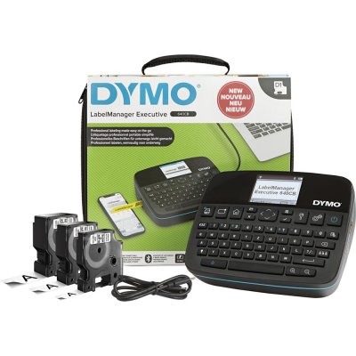 DYMO LabelManager Executi 640CB s 3 D1 popisovacími páskami včetně měkkého pouzdra