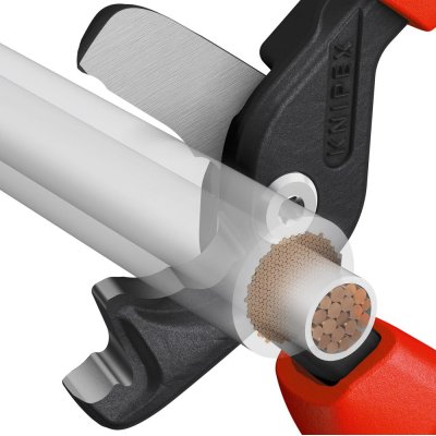 Kabelové nůžky vícesložkové návleky 225mm KNIPEX - obrázek
