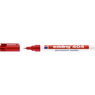Permanentní popisovač 404 Šířka čáry 0,75 mm, červený edding