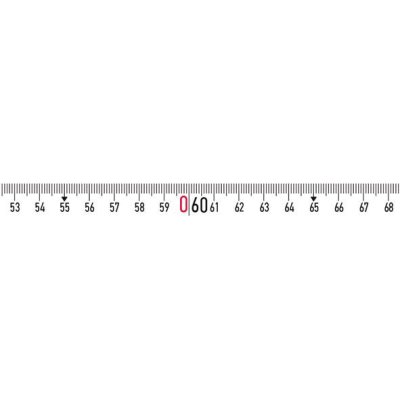 Rámové měřicí pásmo ocelové, bílý lak 30 m x 13 mm Začátek pásma B Flextop Standard BMI - obrázek