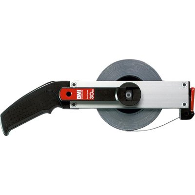 Rámové měřicí pásmo ocelové, bílý lak 30 m x 13 mm Začátek pásma B Flextop Standard BMI