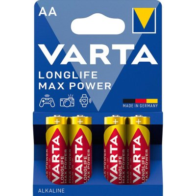 Baterie LONGLIFE Max Power AA 4 ks v blistru VARTA