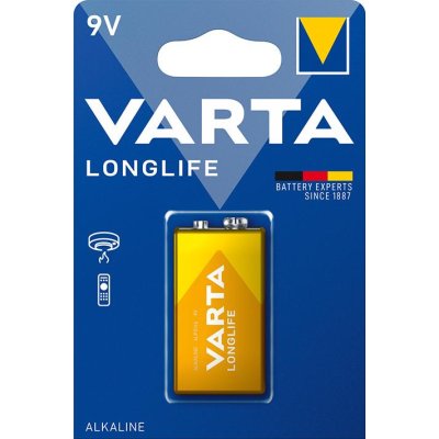 Baterie LONGLIFE 9 V E-blok 1 ks v blistru Varta
