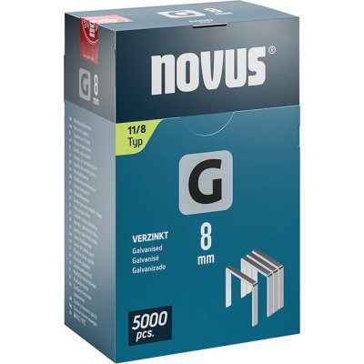 Sponka z plochého drátu G Typ 11/8 mm ST sklopné FS Novus VE a 5000 ks